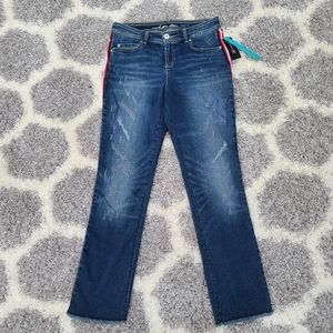 Inc Denim Distressed Skinny Leg Regular Fit Size 4